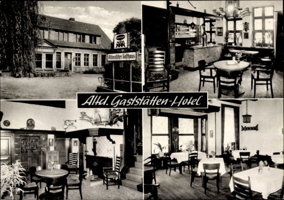 Ak Laer Nordrhein Westfalen, Altdeutsches Gaststätten Hotel, Inh. L. Ulfers