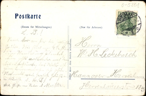 Artist PC Hornbogen, P., Ettersburg in Thuringia, Inn Waidmannsheil