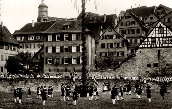 Postcard Schwäbisch Hall in Württemberg, Salt Makers' Dance