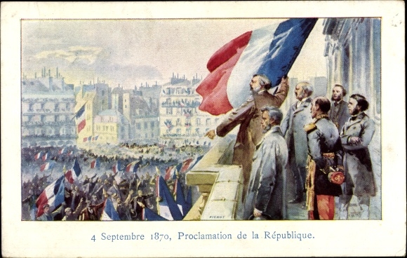 KP artysty Paryż, Proclamation de la République Française z 4 września 1870