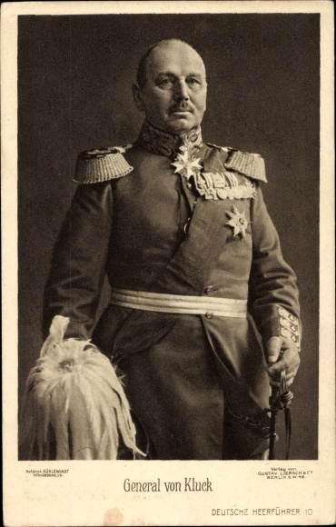 Ak Generaloberst Alexander von Kluck, portret, uniform, medailles