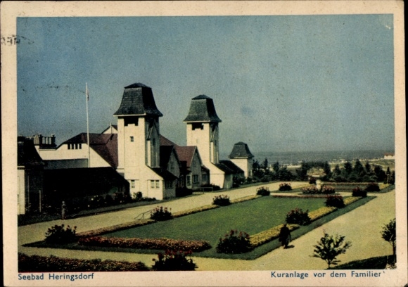 Postcard Ostseebad Heringsdorf, spa complex and family pool