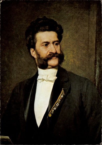 Artist Postcard Composer Johann Baptist Strauss Jr., portrait