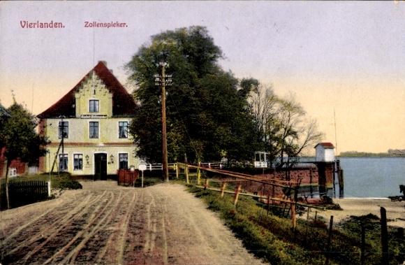 Postcard Hamburg Bergedorf Vierlande Kirchwerder Zollenspieker, guest house