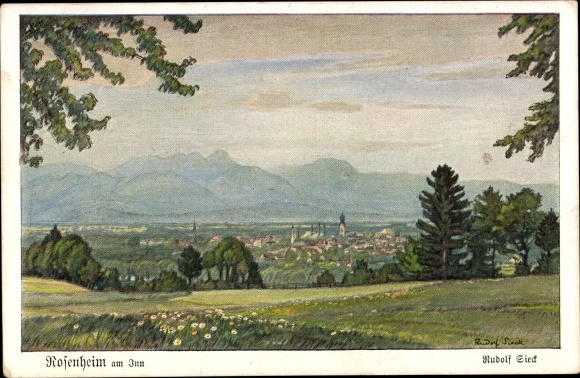 Artist PC Sieck, Rudolf, Rosenheim Upper Bavaria, Panorama