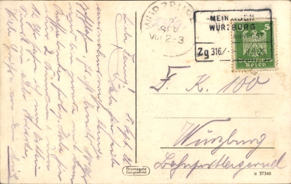 Postcard Bischofsheim vor der Rhön Unterfranken, Gasthof zur Rhönlust