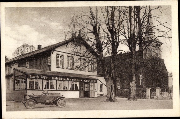 PC Hamburg Wandsbek Bergstedt, Filter&#39;s Gasthof, church, car