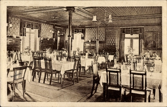 Ak Barsinghausen am Deister, Deister-Hotel, Speisesaal, Inh. Ad. Drave