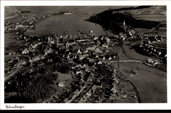 Ak Bräunlingen in het Zwarte Woud Baden, luchtfoto