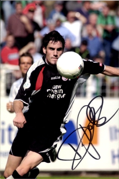 Autogrammkarte Fußballer Dennis Polak, 1. FC Köln, Autogramm