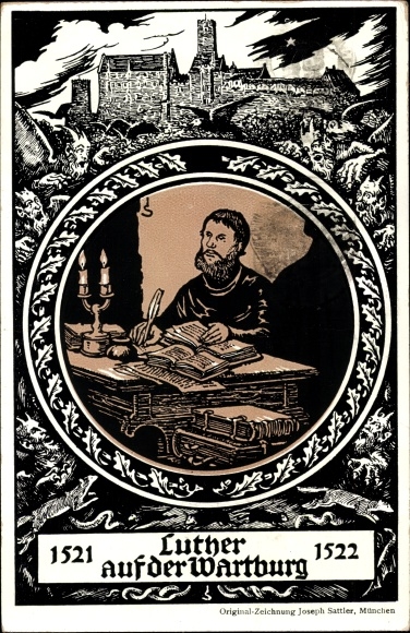 Artist PC Eisenach, Luther at the Wartburg, Luther memorial celebration 1921