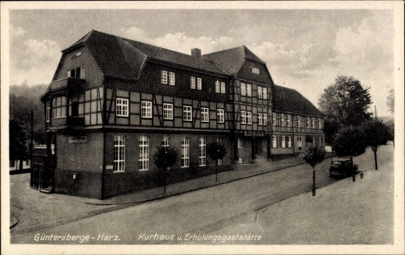 Ak Güntersberge Harzgerode am Harz, Kurhaus, Erholungsgaststätte, Gebäude im Harz