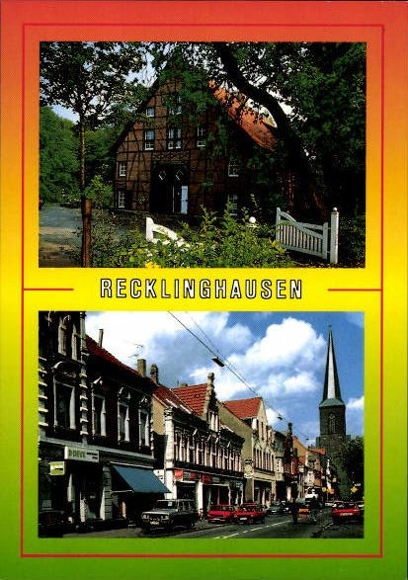 10 alte Ak Recklinghausen in Westfalen, diverse Ansichten