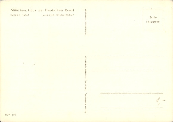 Artist Postcard Schuster, Josef, From a Study, Still Life, HDK 610