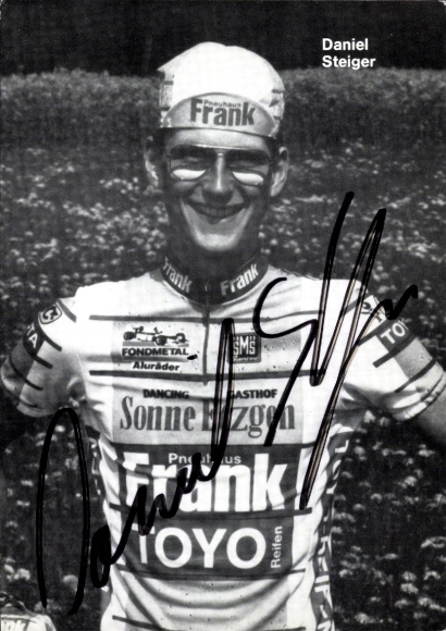 PC cyclist Daniel Steiger, autograph