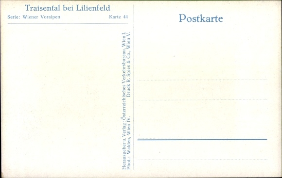 Postcard Lilienfeld in Lower Austria, Traisental, Winter, Vienna Prealps