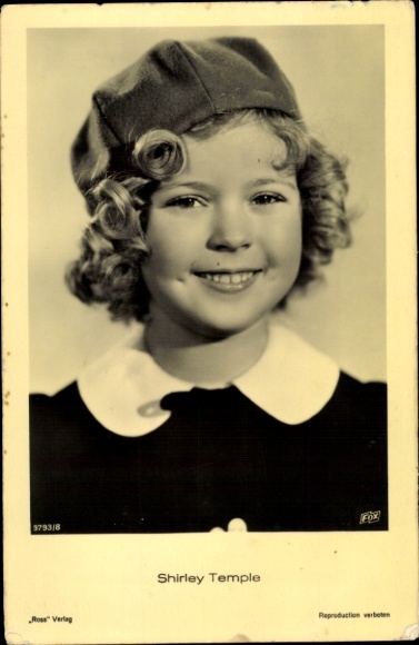Ak Schauspielerin Shirley Temple, Portrait