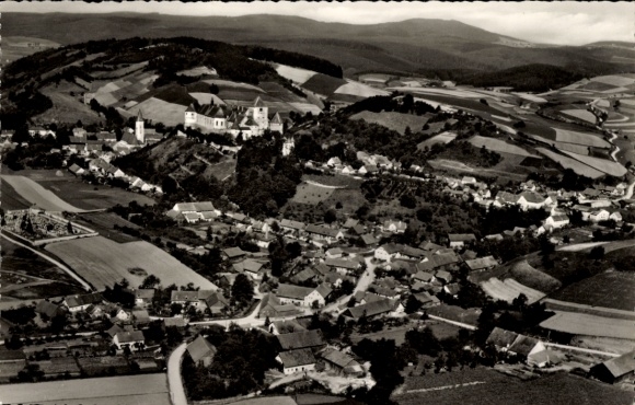 Ak Wörth an der Donau Oberpfalz Bayern, Fliegeraufnahme