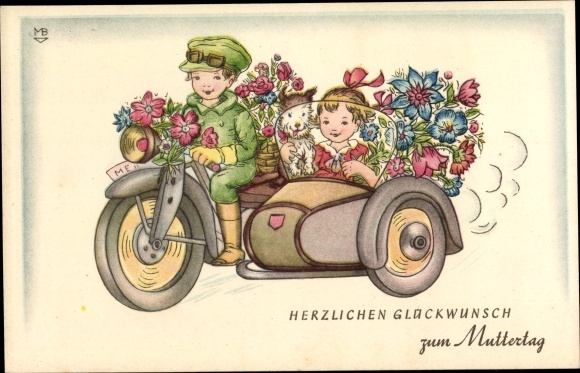 Artysta KP Gratulacje Dzień Matki, życzenia, dzieci, motocykl, pies, kwiaty
