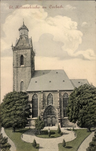 Postcard Korbach in Hessen, St. Kilianskirche