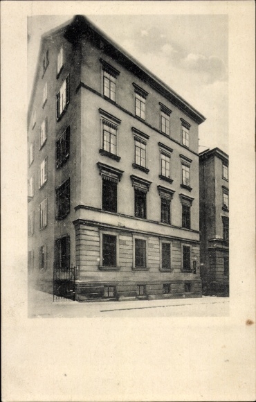 Ansichtkaart Dresden Plauen, appartementencomplex