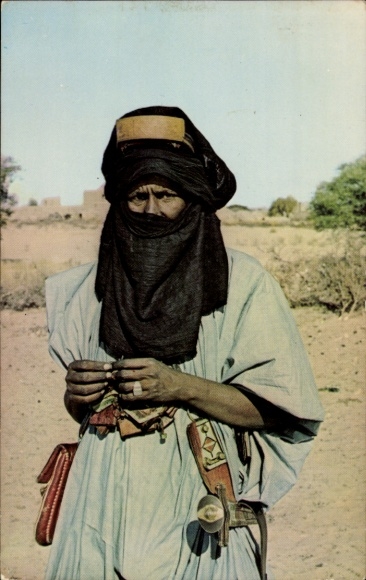Ak Mali, een Toeareg-stamlid uit de mysterieuze stad