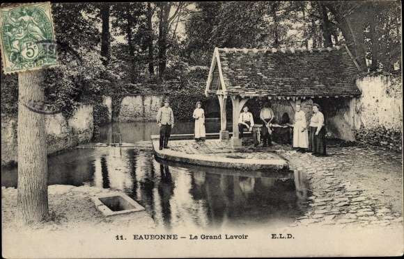 Postcard Eaubonne Val-de-Oise, The Great Washhouse