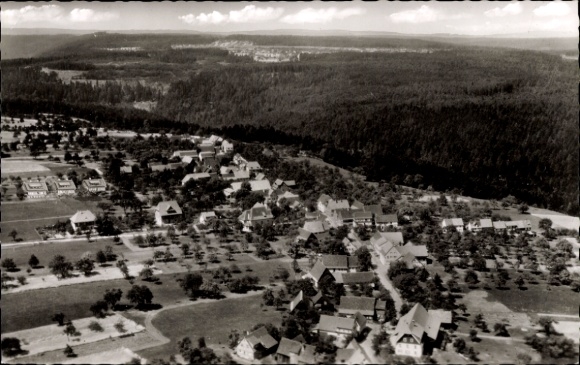 Postcard Monakam Bad Liebenzell in the Black Forest, aerial photograph