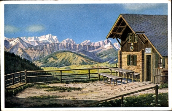 Ak Bad Kohlgrub, Hörndlehut, bergen