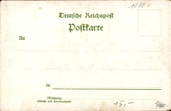 Chromo-Litho Kaiserhaus under Wilhelm II, Hohenzollern Parfumerie, Berlin Markgrafenstraße 29