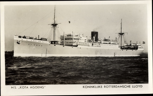 Akstoomschip MS Kota Agoeng, Koninklijke Rotterdamsche Lloyd