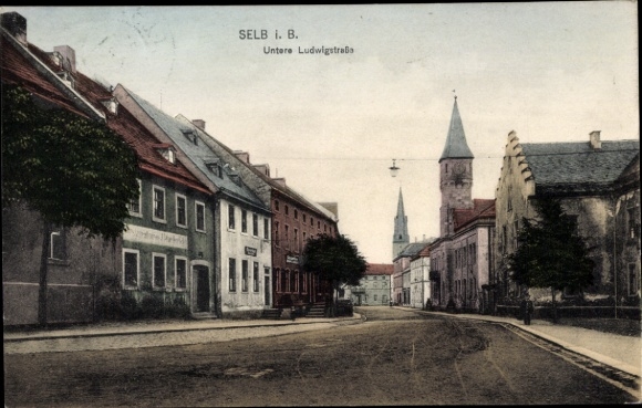 Ak Selb in het Fichtelgebirge Opper-Franken, Neder-Ludwigstrasse