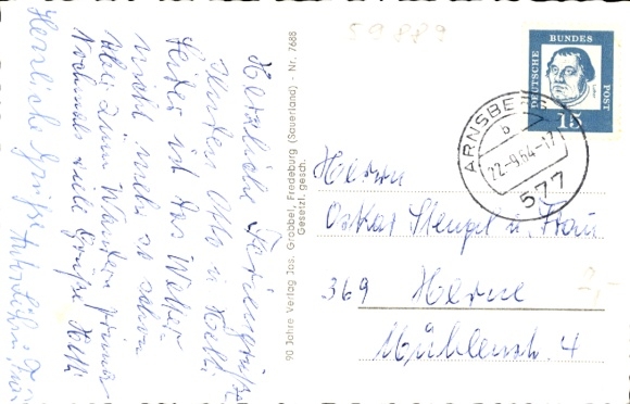 Postcard Wenholthausen Eslohe in Sauerland, Panorama