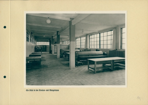 Photo Berlin, large laundry facility, drying and mangle room, savings and construction association