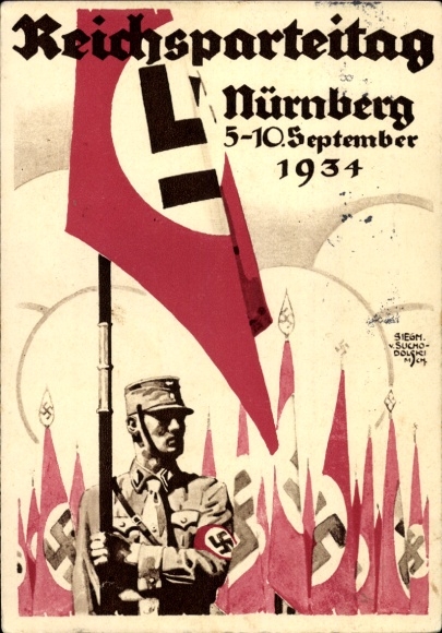 Künstler Ak von Suchodolski, Nürnberg, Reichsparteitag der NSDAP 1934