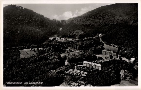 Postcard Friedrichsheim Malsburg Marzell in the Black Forest, Luisenheim, aerial photograph