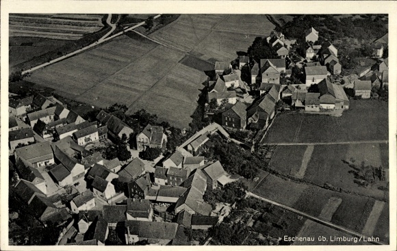 Postcard Eschenau Runkel an der Lahn, general view, aerial photograph