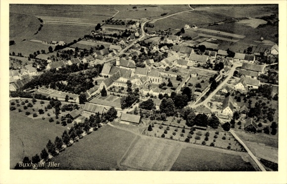 Ak Buxheim in Schwaben, Fliegeraufnahme