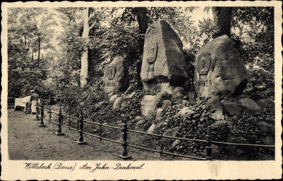PC Wittstock Dosse in Ostprignitz, at the Jahn monument