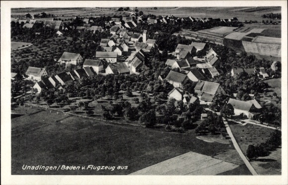 Postcard Unadingen Löffingen in the Black Forest, aerial photograph