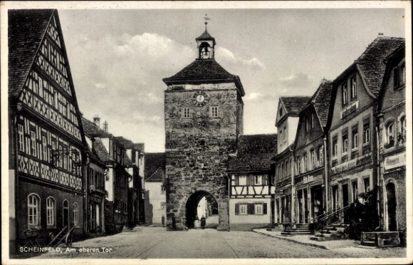 Ak Scheinfeld Mittelfranken, Am oberen Tor