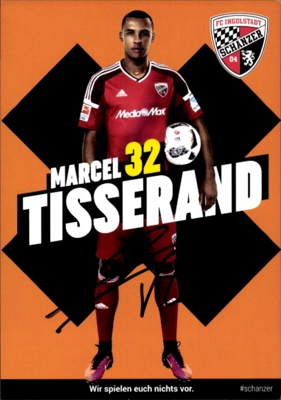 Autogrammkarte Fußballer Marcel Tisserand, FC Ingolstadt, Autogramm