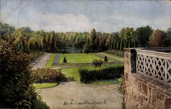 Ak Bochum im Ruhrgebiet, Bochum-Radtpark, Grünanlage, Blick auf den Park
