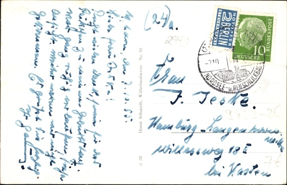 Postcard Wilhelmshaven in Lower Saxony, Lichthaus Harms, Markt Strasse