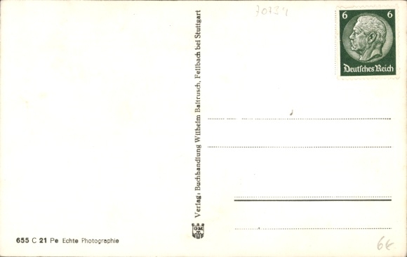 Postcard Fellbach in Württemberg, Catholic Church