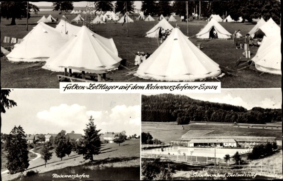 Ak Reinwarzhofen Thalmässing in Mittelfranken, Falken-Zeltlager, Zelte