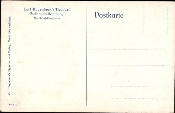 Artist Postcard de Bruycker, Hamburg Eimsbüttel Stellingen, Carl Hagenbeck&#39;s Zoo, Nordland Panorama