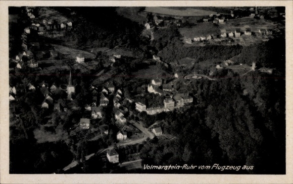 Postcard Volmarstein Wetter an der Ruhr, aerial photograph, inn