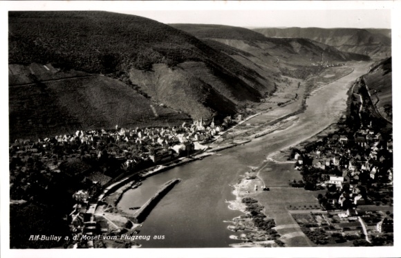Ak Alf an der Mosel, Fliegeraufnahme