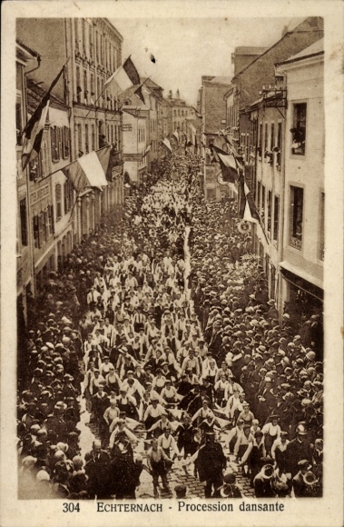 PC Echternach Luxembourg, dance procession
